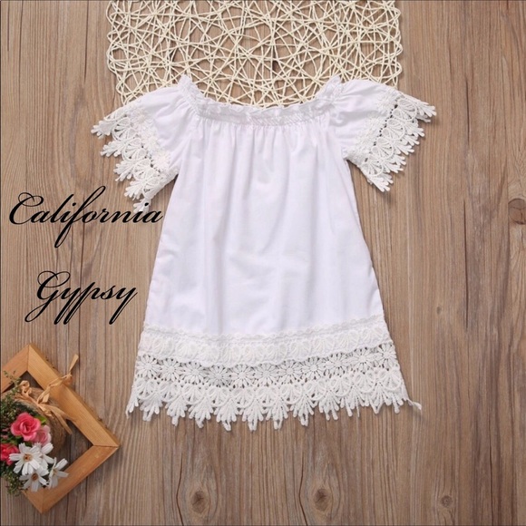 Boho Crochet Lace Baby Bohemian Tunic Dress🌸 - Picture 4 of 7